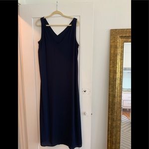 JCrew shift dress navy blue L